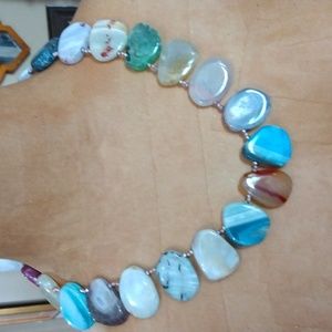 Lucas Lameth stone slab necklace
